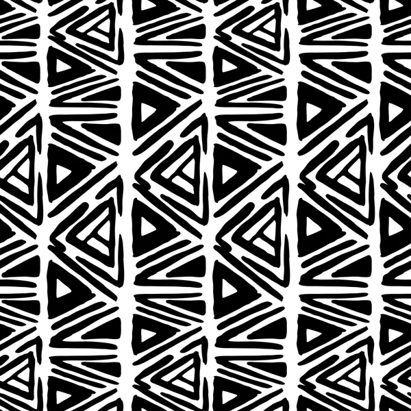 Rhombus padrão sem costura simples desenhado à mão, vetor . — Vetor de Stock