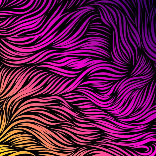 Patrón de ondas dibujadas a mano abstractas sin costura, fondo. Ilustración para papel pintado, página web, texturas superficiales . — Archivo Imágenes Vectoriales