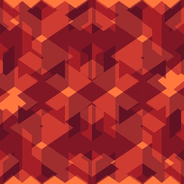 İzometrik küpleri sorunsuz bir şekilde tekrarlanabilir model. 3D arka plan. Vektör