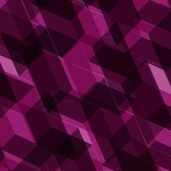 Isometrische Würfel nahtlos reproduzierbares Muster. 3D Hintergrund. Vektor — Stockvektor