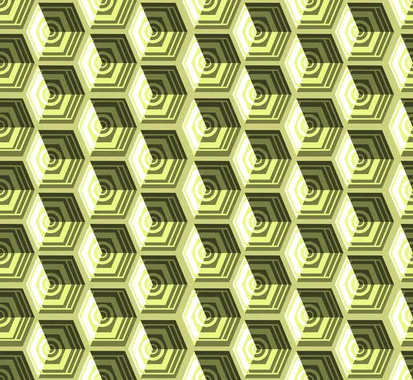 Cubes isométriques motif parfaitement répétable. Fond 3D. Vecteur — Image vectorielle