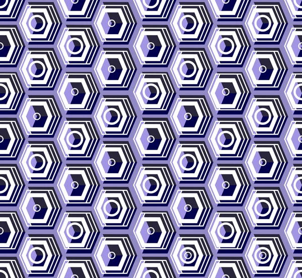 Cubos isométricos patrón perfectamente repetible. Fondo 3D. Vector — Vector de stock