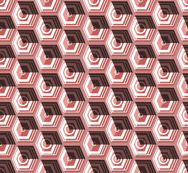아이소메트릭 큐브 원활 하 게 반복 패턴입니다. 3d 배경입니다. 벡터 — 스톡 벡터