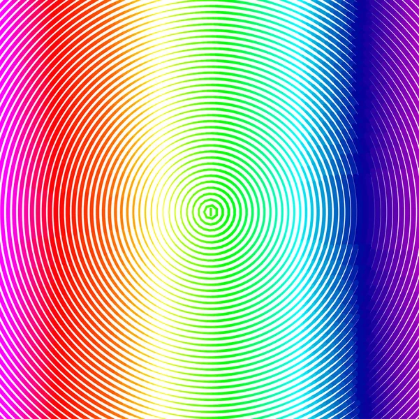 Fondo radial colorido con puntos de arco iris. Ilustración vectorial EPS 10 — Vector de stock