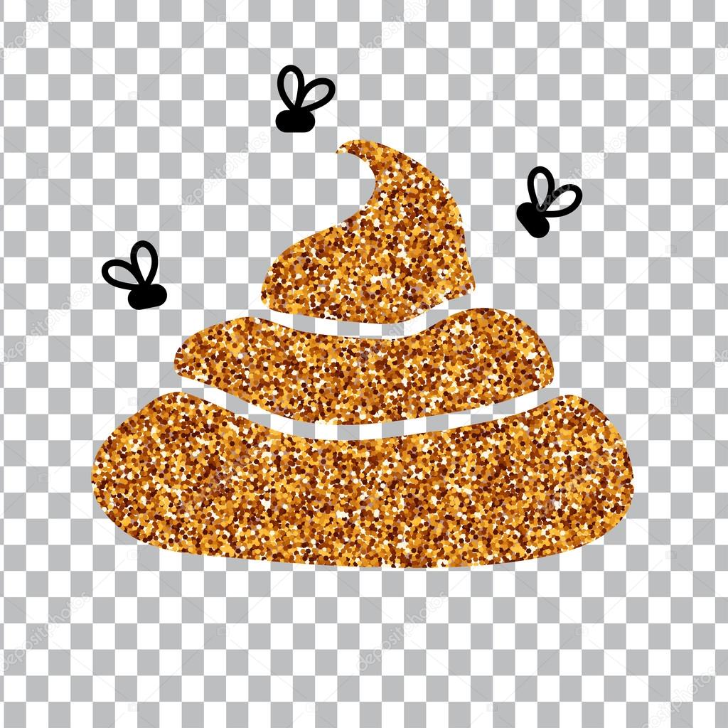 Image of gold glitter shit. White background. vector illustration