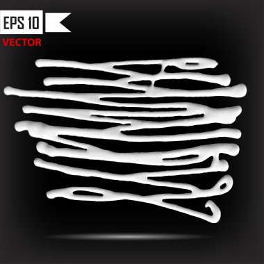 vektör el boyama çizgili arka plan yapımı