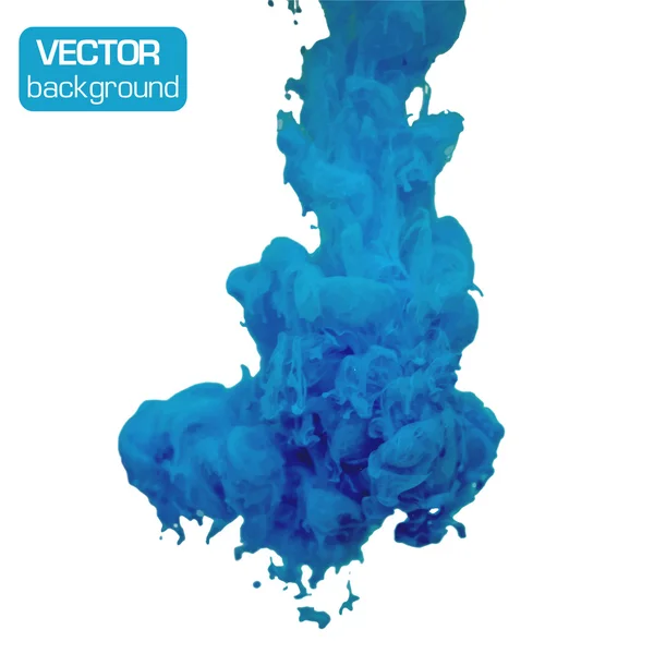 Vector ink swirling in water. Isolated cloud. — Stock Vector