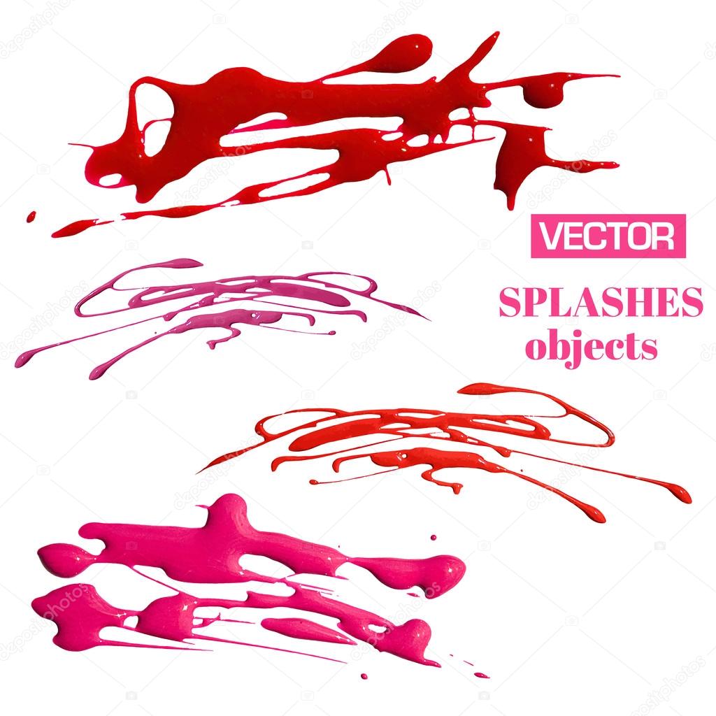 Vector isolated paint brushes