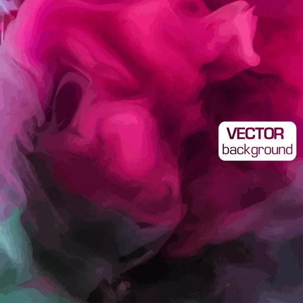 Vector inkt zwenken in water. geïsoleerde wolk. — Stockvector