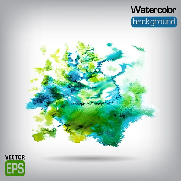 Watercolor vector background. Hand drawing. — Stock Vector