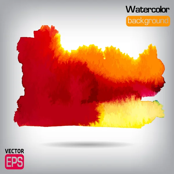 Watercolor vector background. Hand drawing. — Stock Vector