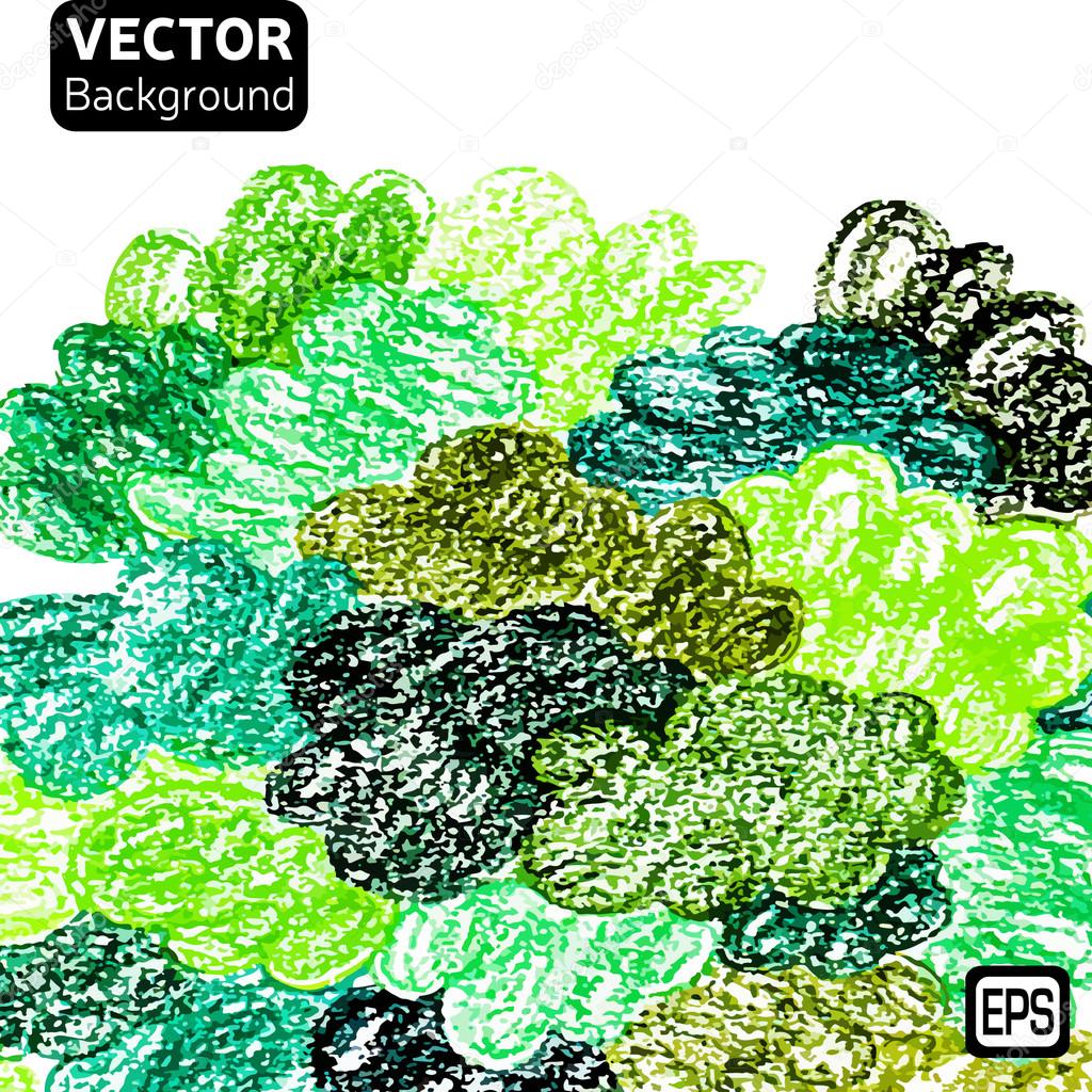 Disegni di matite di colore di sfondo vettoriale — Vettoriale Stock