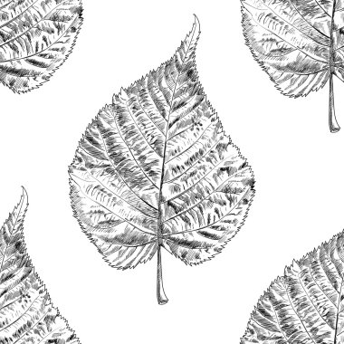 Sonbahar tek renkli kesintisiz stilize yaprak desen. Sorunsuz