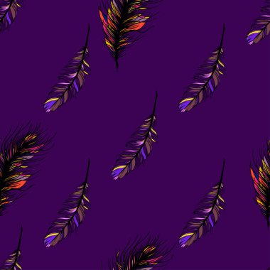 Tavus kuşu tüyü Dikişsiz desen arka planda.