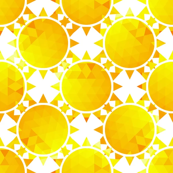 Stylish sunlight seamless pattern on a background . — Stock Vector