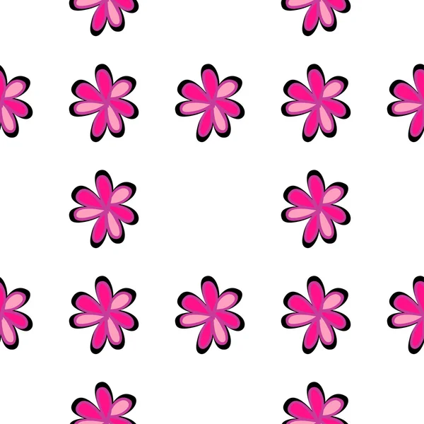 Motif sans couture de fleur d'art sur le fond — Image vectorielle