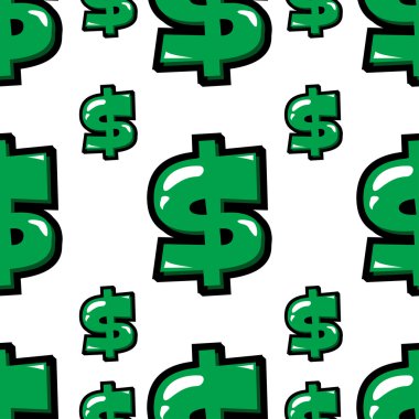 Doları seamless modeli, Ekonomi ve para.