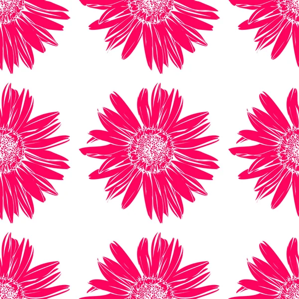 Art flower seamless pattern on the background. — Stock Vector