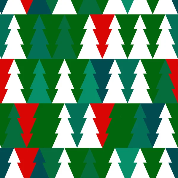 Modèle sans couture vectoriel de Noël avec des arbres de Noël . — Image vectorielle