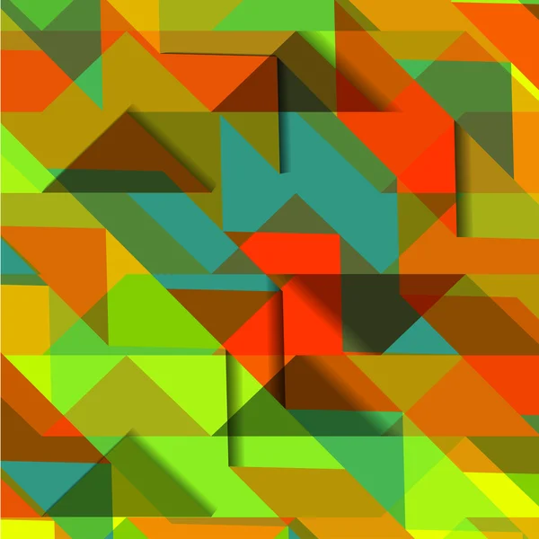 Abstrato Geométrico Multicolorido mosaico Fundo . — Vetor de Stock