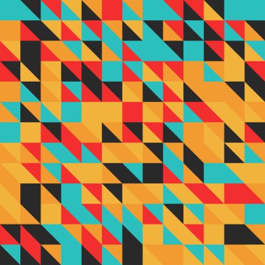 Soyut geometrik çok renkli mozaik arka plan.