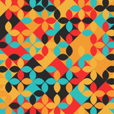 Soyut geometrik çok renkli mozaik arka plan.