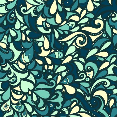 Retro çok renkli mozaik yaprak desen.