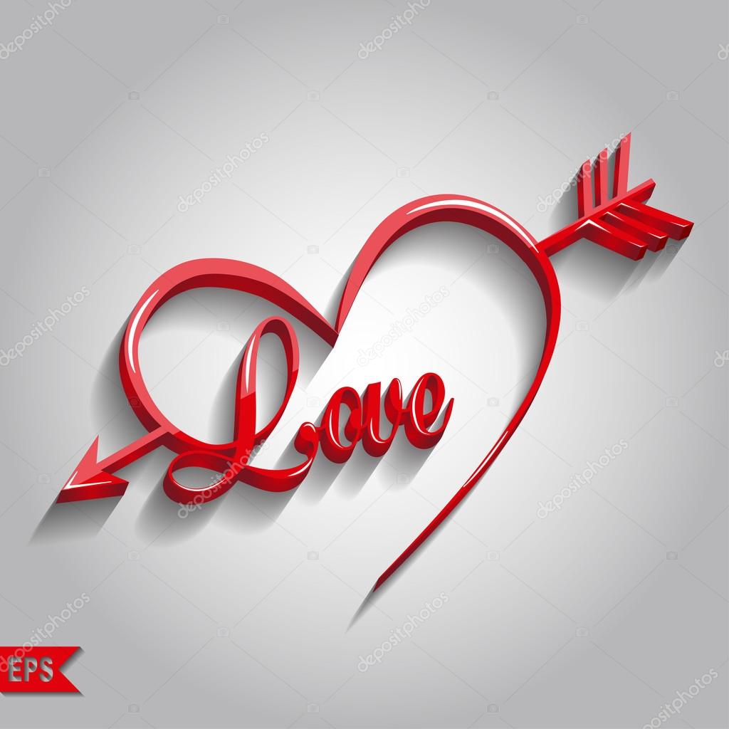 Love letter with heart on background Stock Vector by ©AlisaRed835 ...