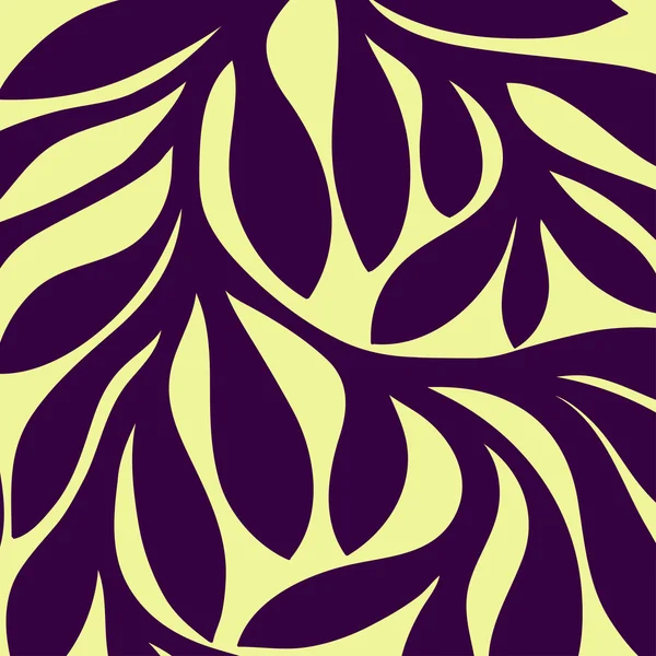 Grunge-Retro nahtloses Muster aus farbigen Blättern — Stockvektor