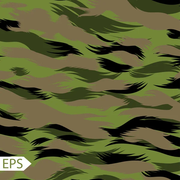 Camouflage Seamless Pattern. Dapat digunakan untuk kertas dinding, isian pola, latar halaman web, tekstur permukaan . - Stok Vektor