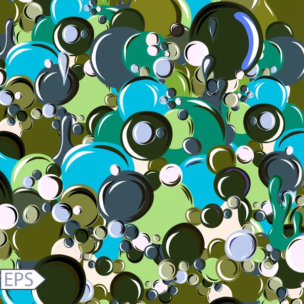 Floating bubbles. Beautiful vector background for your design. — Stock Vector