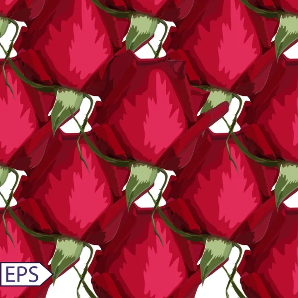 Seamless vintage rose flower pattern vector — Stock Vector