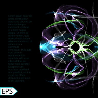 Alan arka plan ile Samanyolu. Vektör çizim. EPS 10