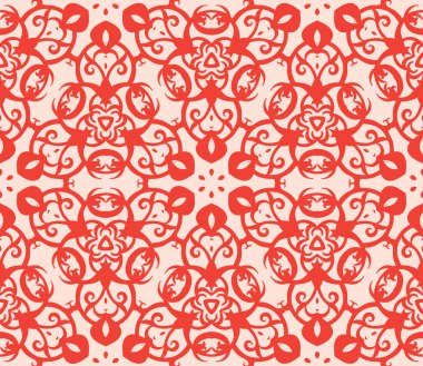 Retro dekoratif vektör seamless modeli. Sonsuz doku duvar kağıdı için kullanılabilir. EPS