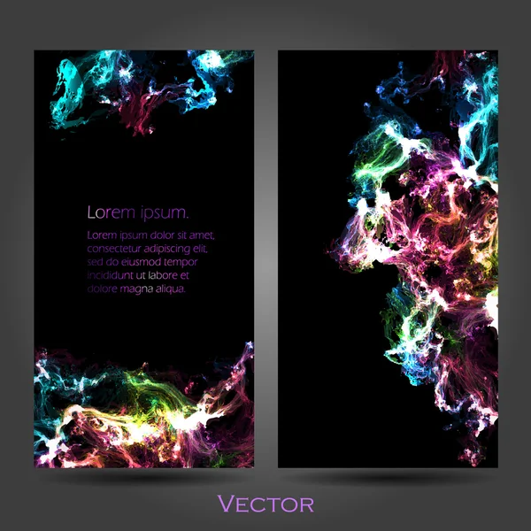 Illustration with space of front and back of corporate business card. Vector — ストックベクタ