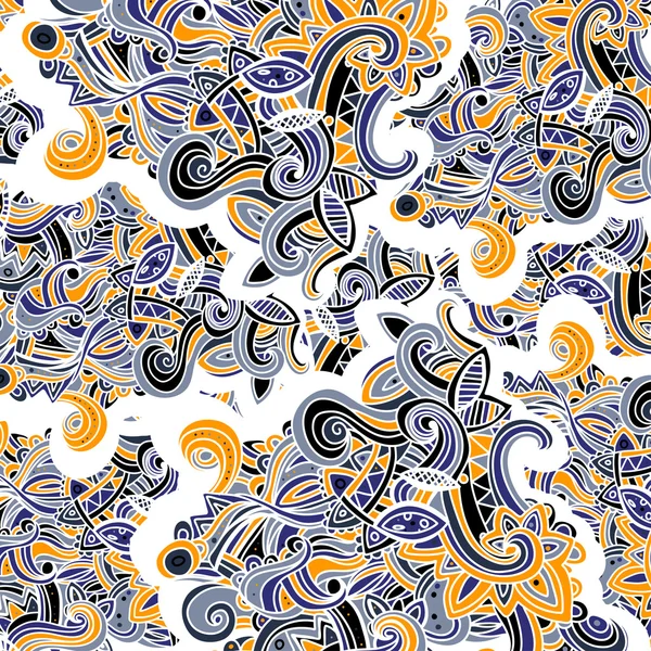 Multicolor Pattern Doodles- decorativo schizzo notebook Design disegnato a mano vettoriale Illustrazione sfondo . — Vettoriale Stock