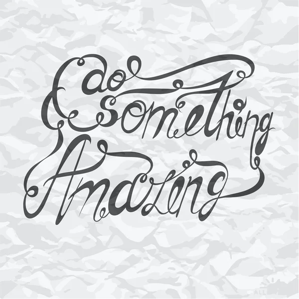 Vektör yazı. Gri mektupların bir beyaz kağıt arka plan üzerinde fırça ile. 