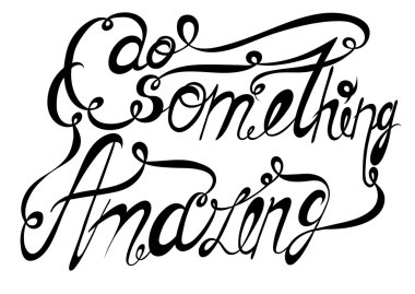 Vektör yazı. Bir fırça ile beyaz bir arka plan üzerinde beyaz mektupların