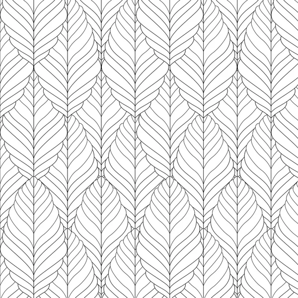 Vector decorative ornamental seamless spring pattern. Endless elegant texture with leaves. Pattern for design fabric, backgrounds, wrapping paper, package, covers — Wektor stockowy