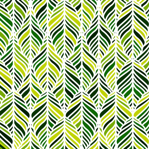 Vector decorative ornamental seamless spring pattern. Endless elegant texture with leaves. Pattern for design fabric, backgrounds, wrapping paper, package, covers — ストックベクタ