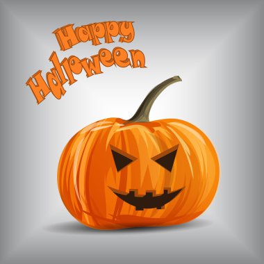 Vektör kabak portre için arka plan üzerinde Halloween