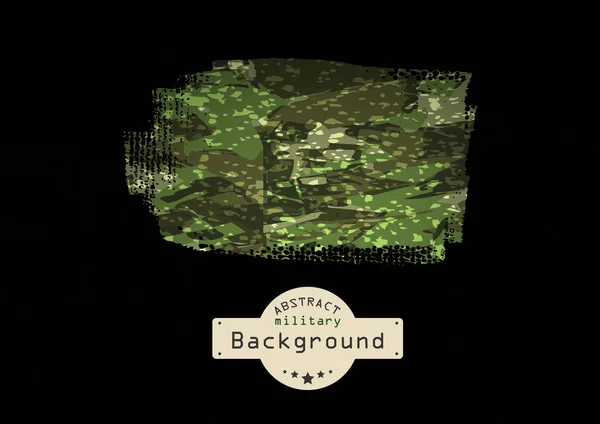 Kamouflage grunge militär bakgrund. Vektor illustration, — Stock vektor