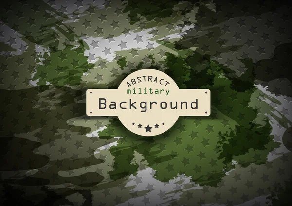 Camouflage militaire patroon met sterren achtergrond. Vectorillustratie, Eps10 — Stockvector