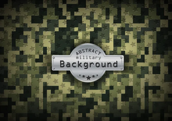 Camouflage pixel art militaire motif arrière-plan. Illustration vectorielle, EPS10 — Image vectorielle