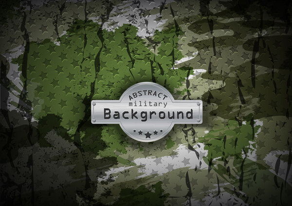 Камуфляж военной модели со звёздным фоном. Векторная иллюстрация, EPS10
