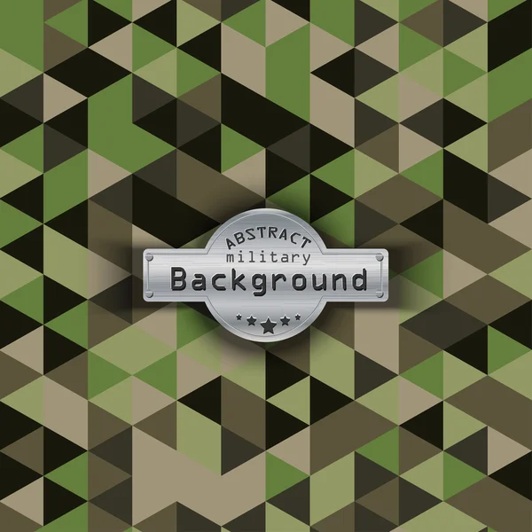 Camouflage militaire driehoek patroon achtergrond. Vectorillustratie, Eps10 — Stockvector