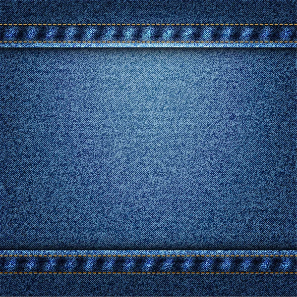 Blue jeans textuur vectorillustratie — Stockvector