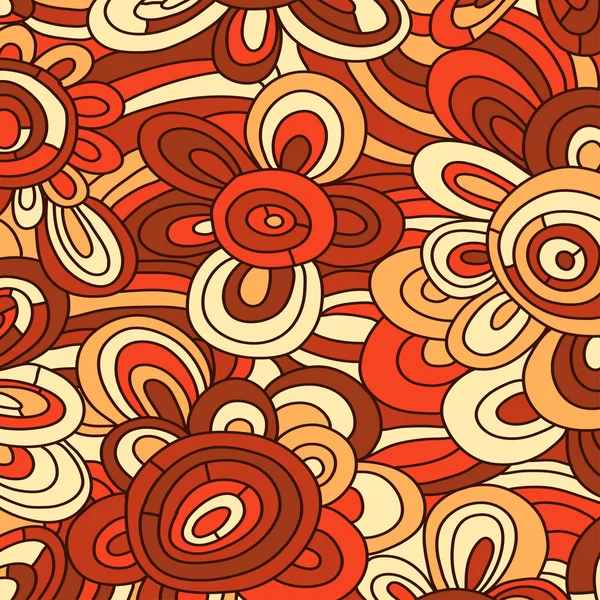 Seamless vector floral pattern. For easy making seamless pattern just drag all group into swatches bar, and use it for filling any contours. — Stock Vector