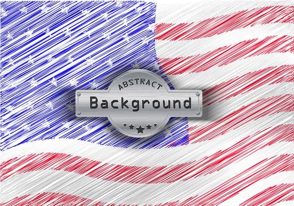 Grunge motif drapeau USA arrière-plan. Illustration vectorielle, EPS10 — Image vectorielle