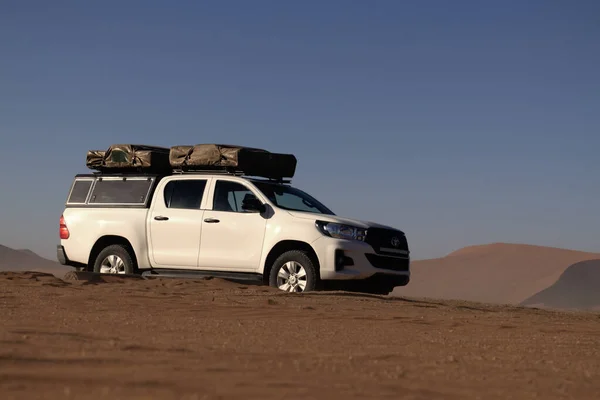 Toyota Hilux Meio Deserto 2021 Walvis Bay Namíbia África — Fotografia de Stock